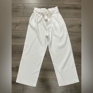 Alice + Olivia White Wide Leg Pants